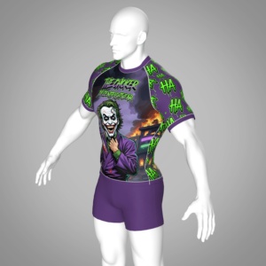 Men's Rashguard Anti-slip Band Four-Way Stretch Anti-bacterial Custom Logo No-Gi Grappling <b>Compression</b> <b>Shirt</b> Digital Print - Product Image 4