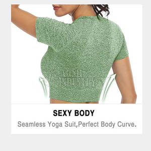 ชุดออกกำลังกาย ชุดโยคะ คุณภาพสูง ชุดออกกำลังกายไร้รอยต่อ แห้งเร็ว ระบายอากาศ ชุดโยคะสำหรับผู้หญิง ขายออนไลน์ - Product Image 6