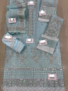 Costume de mariage en Organza indien, robe brodée pour occasions spéciales, offre spéciale, 2022 - Product Image 2