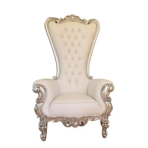 Chaises trône en bois de qualité supérieure chaises roi royal pour événement de mariage et chaise trône de salon à vendre - Product Image 1