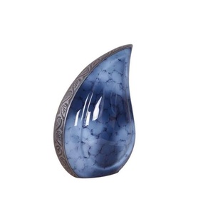 Beautiful Purple Handmade Metal Urn with Teardrop Design European Style Indian Manufacturer <b>Funeral</b> <b>Supplies</b> at Wholesale Price - Product Image 2