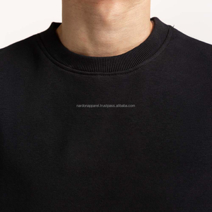 Nardon Apparel Sudadera de cuello redondo de gran tamaño para hombre 100% algodón Impresión digital Teñido liso para invierno Tallas grandes y altas - Product Image 6