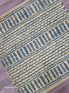 Alfombras indias de yute hechas a mano, diseño moderno, patrón abstracto, tamaño y color personalizables, novedad - Product Image 5