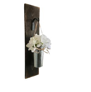 กระถางโลหะชุบสังกะสีแบบแขวนสำหรับตกแต่งผนังสวนในบ้านสไตล์วินเทจเป็นมิตรกับสิ่งแวดล้อม - Product Image 1