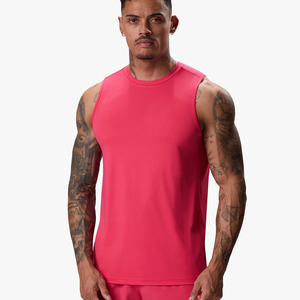 Venta al por mayor personalizado hombres deportivo sin mangas gimnasio chaleco transpirable entrenamiento músculo Stringer corte camisetas sin mangas para los hombres Fitness Stringer - Product Image 1