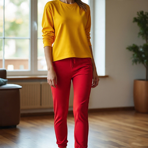 Baggy Double Waistband Sweatpants Women Sportswear Running Sweat <b>Pants</b> <b>Ladies</b> Outdoor Double Waistband Trouser Pajama Women's - Product Image 4