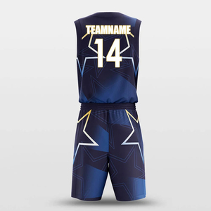 Kit de basket-ball personnalisé OEM nouveau design vêtements de sport respirant équipe club uniforme avec ballon de basket pour le Pakistan - Product Image 4