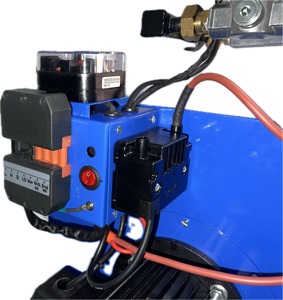 Brûleur à gaz industriel Flametech, moteur CC/CA, lames en acier inoxydable, cordon d'alimentation de 20 pieds, souffleur basse pression 220V, fer - Product Image 2