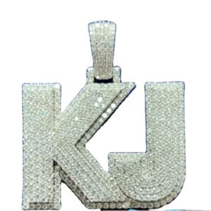 Belle Moissanite personnalisé litre pendentif Moissanite en argent Sterling breloque testeur Hip Hop pendentif meilleur cadeau d'anniversaire - Product Image 1