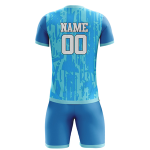Vente directe d'usine, uniforme de football personnalisé par sublimation pour hommes, uniforme de football 100% polyester - Product Image 4