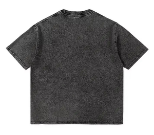 Haute qualité t-shirts coton lavé à manches courtes T-shirt hommes Vintage coupe ample T-shirt lavage à l'acide T-shirt surdimensionné - Product Image 3