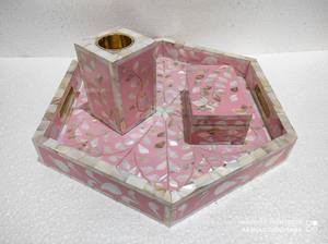 Ramadan Gift Set <b>Electric</b> <b>Bakhoor</b> Incense <b>Burner</b> with Traditional Bone Inlay Mop Wood Material From Traditional Arabian Design - Product Image 2