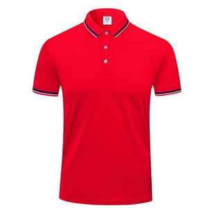 เสื้อโปโลผู้ชายแบบแห้งเร็วเสื้อยืดกีฬาผ้าคอตตอนเบา100% กันรอยยับ - Product Image 2