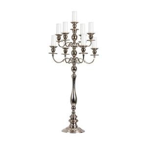 Candelabros altos de aluminio con acabado dorado de lujo, juego de candelabros para el hogar, Hotel o restaurante, decoración de mesa, diseño elegante - Product Image 4