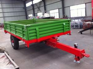 Remolque para agricultura de 3-10 toneladas, remolque de tractor volquete hidráulico de 2 ruedas, remolque detrás de tractores, remolque para granja - Product Image 6