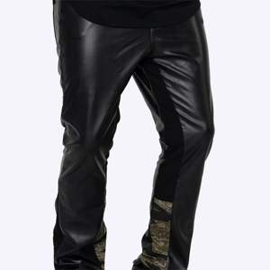Stylish <b>Men's</b> <b>Leather</b> Flared Pants - High-Quality, Retro Bell-Bottom <b>Trousers</b> for Fashionable and Casual Wear - Product Image 2
