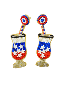 Boucles d'oreilles tendance style ethnique en perles dorées pour fiançailles, mariages, fêtes - Plaqué argent, haute qualité, vente en gros pour femmes - Product Image 4