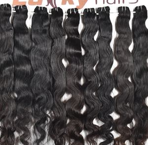 วิกผมคน100% สีดำมีหนังกำพร้าธรรมชาติแท้วิกผมลอนสำหรับต่อผมมนุษย์แบบมัดเรียง - Product Image 3