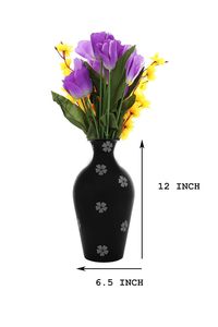 Vases à fleurs décoratifs modernes en acier avec motifs gravés, export en gros - Product Image 2