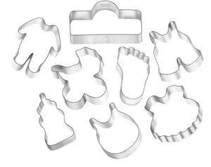 Cortador de galletas de alta calidad, juego de cortadores de frutas y verduras, Mini moldes para galletas, corazón, estrella, formas redondas de galletas para niños, herramienta para hornear - Product Image 3