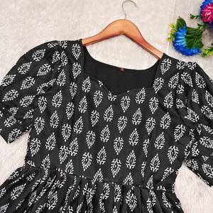 Beautiful Soft Cotton Maxi Made With Beautiful <b>Blend</b> of Azrakh Print - Product Image 2