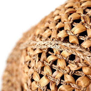 Juego de Cestas Tejidas de Jacinto de Agua, Cestas de Almacenamiento Naturales de Tejido Abierto Hechas a Mano, Organizador de Jacinto Apilable, Decoración del Hogar - Product Image 5