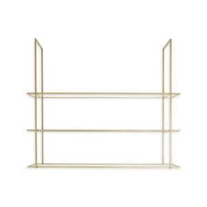 Estantes de latón de diseño para el almacenamiento de Baño de hotel de lujo con acabado de primera apariencia elegante - Product Image 1