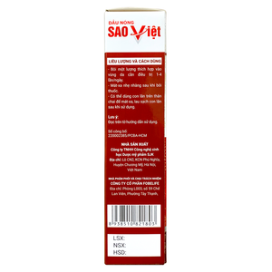 Aceite Esencial Compuesto Herbal SAO VIET, Aceite Caliente de 60 ml, Alivio Rápido para Dolores Musculares, para Todo Tipo de Piel, Vietnam - Product Image 5