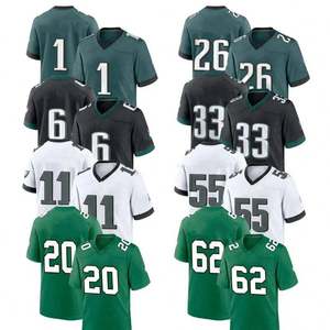 Maillot de football vert foncé personnalisé avec nom et numéro, maille respirante, col en V, manches courtes, protection UV, 100% polyester, équipe - Product Image 3