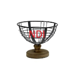 Qualité haut de gamme Design fait à la main forme personnalisée finition Antique conteneur de stockage panier centres de table utilisation dans la cuisine - Product Image 3