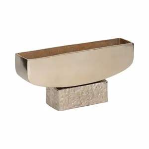 Bol en métal moderne de luxe fait à la main, bol en métal artistique haut de gamme, accent de luxe fait à la main, finition antique, plaqué sur mesure, sûr - Product Image 5