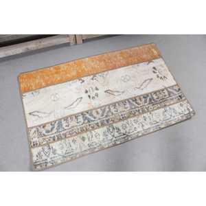 พรมวินเทจ ขนาด 2.1x3.3 ฟุต (63x102 ซม.) ลายต้นไม้สีส้ม พรมตุรกี - Product Image 4