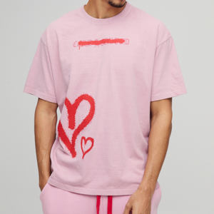 OEM Heavyweight Bulk camiseta de gran tamaño logotipo personalizado de impresión lisa Camiseta de manga corta de algodón de talla grande camisetas de los hombres - Product Image 1