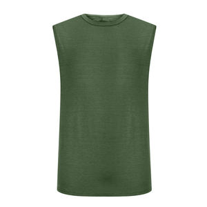 Camiseta sin mangas para hombre, ropa para gimnasio, ajuste seco, entrenamiento físico, camiseta sin mangas, chaleco deportivo para correr - Product Image 6