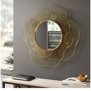 Highest Quality <b>Metal</b> Square Mirror <b>Frame</b> Fantastic Design Wall Mirror For Living Room Bedroom Bathroom Wall Decorative Mirrors - Product Image 2