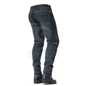 กางเกงยีนส์ลำลองสำหรับผู้ชายกางเกงเอวกลางน้ำหนักเบาออกแบบได้ตามต้องการแฟชั่นล่าสุด - Product Image 4