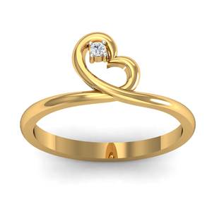 New Arrival 18K Gold Plated Heart Design <b>Couple</b> Propose <b>Rings</b> Women's Zircon Gemstone Brass Jewelry Fashionable Engagement Gift - Product Image 1