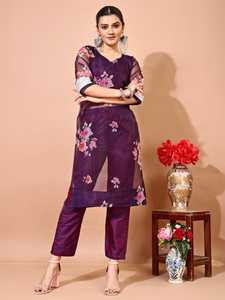 Más vendidos KUNJ CREATION diseñador vestido de fiesta de boda Salwar Faux Georgette nueva moda indio pakistaní tradicional indio - Product Image 5