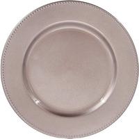 Assiette de présentation en métal plaqué or pour la décoration de table de luxe pour les fêtes, les mariages, les réceptions, les hôtels, les restaurants