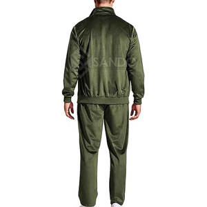 ชุดวอร์มผ้ากำมะหยี่สีพื้นสำหรับผู้ชายชุดวอร์มลำลองมีปกเสื้อมีฮู้ดขนาดใหญ่พิเศษสำหรับฤดูหนาว - Product Image 2