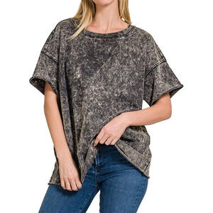 Nueva Camiseta de Mujer Lisa de Primera Calidad al por Mayor 2025, Camiseta Informal de Verano para Mujer - Product Image 4