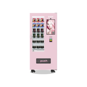 Máquina Expendedora de Belleza de Acrílico Rosa con Gráficos Personalizados y Función de Dispensación por Empuje, Capacidad de 20-150 Piezas - Product Image 4