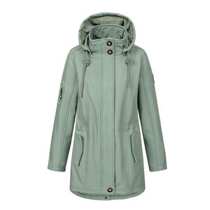 Chaqueta Softshell cómoda y transpirable para adultos y mujeres, chaquetas Softshell hechas de poliéster 100% para mujeres - Product Image 3