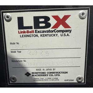 2025 LINK-BELT 80 X3 SPIN ACE État neuf - Product Image 6