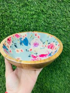 Cuenco de comedor de madera de mango de lujo pulido respetuoso con el medio ambiente personalizable hecho a mano con diseño único para uso doméstico o como regalo - Product Image 2