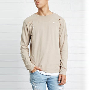 T-shirts à manches courtes pour hommes avec logo personnalisé - Tissu en coton peigné 100% de haute qualité, poids lourd 300 GSM, OEM/ODM pris en charge - Product Image 1