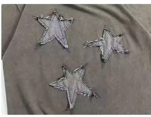 T-shirt personnalisé 100% coton surdimensionné pour hommes 250gsm grande taille poids lourd séchage rapide 3D conception d'épaule tombante pour Streetwear Fitness - Product Image 6