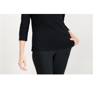 Style & Co. Abito nero XL senza maniche a strati con decorazione a bottoni - Product Image 3