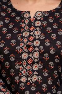 Ensemble Kurta en coton d'été pour femmes, imprimé floral, avec dupatta et pantalon, tenue indienne confortable pour tous les jours - Product Image 6