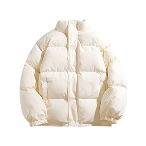 Veste matelassée pour homme en tissu noir chaud et doux, avec logo personnalisé, vente en gros, produit très demandé des vestes matelassées pour homme - Product Image 1